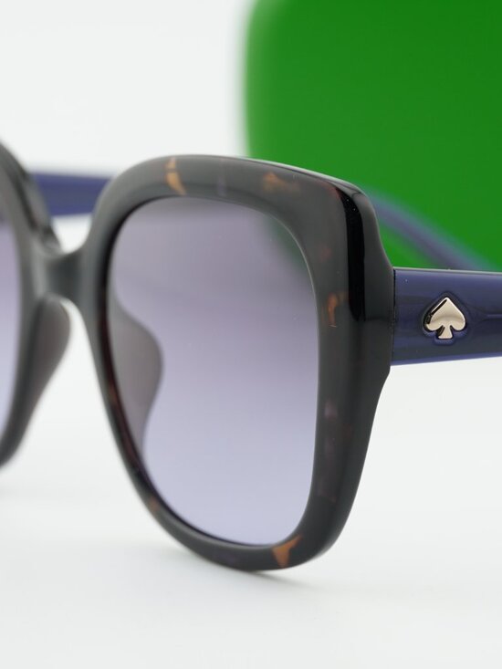 Kate Spade SHAINA/O/S 0JBW GB Square Sunglasses - Havana/Blue main image 10